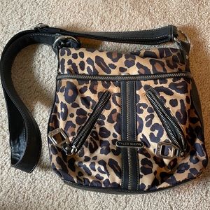 Leopard cross body purse